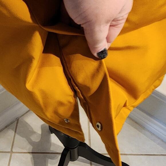 Sam Edelman Spicy Mustard Faux Fur Hooded‎ Long Parka Size Large New! - Picture 2 of 10